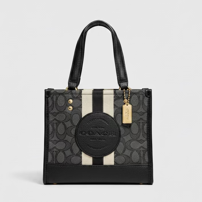 COACH™ DEMPSEY SIGNATURE BLACK TOTE