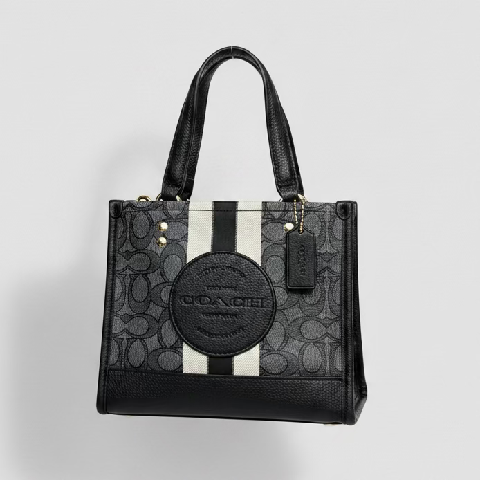 COACH™ DEMPSEY SIGNATURE BLACK TOTE