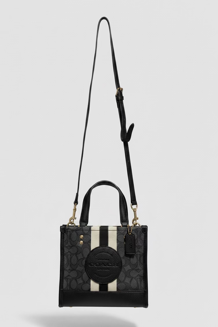 COACH™ DEMPSEY SIGNATURE BLACK TOTE